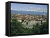 City Centre and the Alps, Torino (Turin), Piemonte (Piedmont), Italy, Europe-Duncan Maxwell-Framed Stretched Canvas