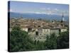 City Centre and the Alps, Torino (Turin), Piemonte (Piedmont), Italy, Europe-Duncan Maxwell-Stretched Canvas