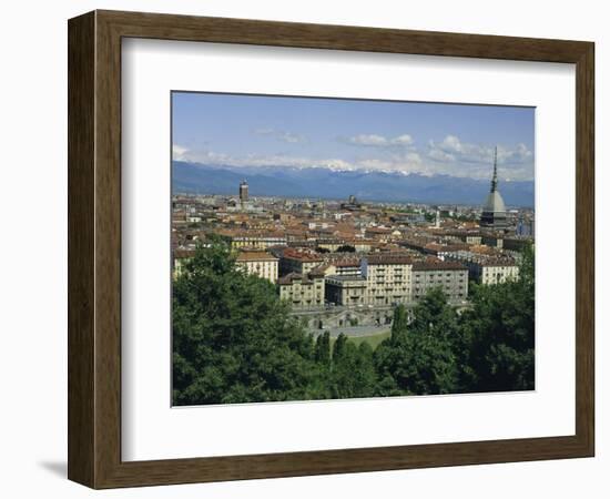 City Centre and the Alps, Torino (Turin), Piemonte (Piedmont), Italy, Europe-Duncan Maxwell-Framed Photographic Print