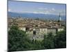 City Centre and the Alps, Torino (Turin), Piemonte (Piedmont), Italy, Europe-Duncan Maxwell-Mounted Photographic Print