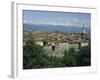 City Centre and the Alps, Torino (Turin), Piemonte (Piedmont), Italy, Europe-Duncan Maxwell-Framed Photographic Print