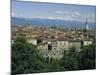 City Centre and the Alps, Torino (Turin), Piemonte (Piedmont), Italy, Europe-Duncan Maxwell-Mounted Photographic Print