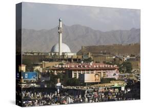 City Centre and Walls of Bala Hissar, Kabul, Afghanistan-Jane Sweeney-Stretched Canvas