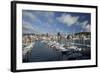 City Centre and Waterfront from Chaffers Marina, Wellington, North Island, New Zealand, Pacific-Nick Servian-Framed Photographic Print