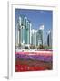 City Centre Buildings and Corniche Traffic, Doha, Qatar, Middle East-Frank Fell-Framed Photographic Print