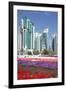 City Centre Buildings and Corniche Traffic, Doha, Qatar, Middle East-Frank Fell-Framed Photographic Print
