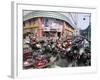 City Centre Scooters, Chengdu, Sichuan Province, China, Asia-Neale Clark-Framed Photographic Print