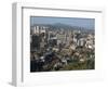 City Centre Tower Blocks Seen from Namsan Park with Pukansan Hills Beyond, Seoul, South Korea-Waltham Tony-Framed Photographic Print