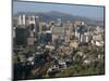 City Centre Tower Blocks Seen from Namsan Park with Pukansan Hills Beyond, Seoul, South Korea-Waltham Tony-Mounted Photographic Print