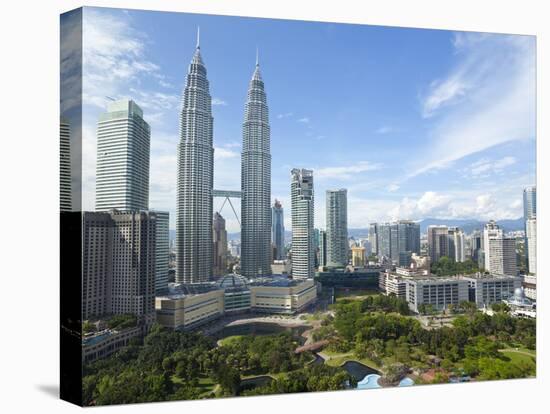 City Centre with KLCC Park Convention/Shopping Centre and Petronas Towers, Kuala Lumpur, Malaysia-Gavin Hellier-Stretched Canvas