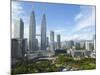 City Centre with KLCC Park Convention/Shopping Centre and Petronas Towers, Kuala Lumpur, Malaysia-Gavin Hellier-Mounted Photographic Print