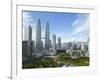 City Centre with KLCC Park Convention/Shopping Centre and Petronas Towers, Kuala Lumpur, Malaysia-Gavin Hellier-Framed Photographic Print