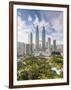 City Centre with KLCC Park Convention/Shopping Centre and Petronas Towers, Kuala Lumpur, Malaysia-Gavin Hellier-Framed Photographic Print