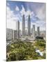 City Centre with KLCC Park Convention/Shopping Centre and Petronas Towers, Kuala Lumpur, Malaysia-Gavin Hellier-Mounted Photographic Print