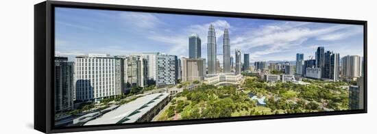 City Centre with KLCC Park Convention/Shopping Centre and Petronas Towers, Kuala Lumpur, Malaysia-Gavin Hellier-Framed Stretched Canvas