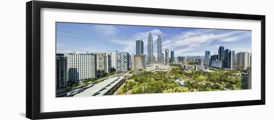 City Centre with KLCC Park Convention/Shopping Centre and Petronas Towers, Kuala Lumpur, Malaysia-Gavin Hellier-Framed Photographic Print