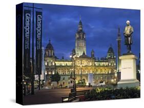 City Chambers, George Sq. Glasgow, Scotland-Doug Pearson-Stretched Canvas
