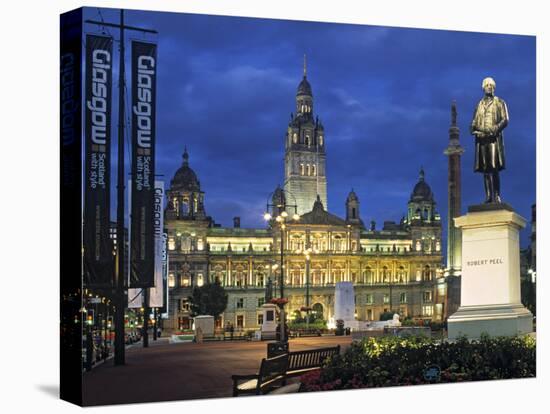 City Chambers, George Sq. Glasgow, Scotland-Doug Pearson-Stretched Canvas