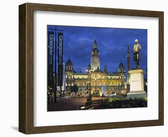 City Chambers, George Sq. Glasgow, Scotland-Doug Pearson-Framed Photographic Print