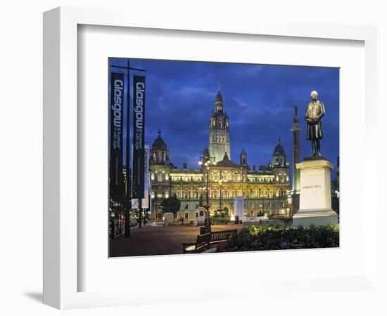 City Chambers, George Sq. Glasgow, Scotland-Doug Pearson-Framed Photographic Print