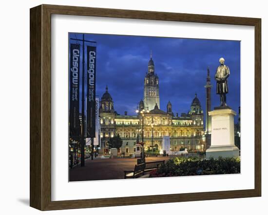 City Chambers, George Sq. Glasgow, Scotland-Doug Pearson-Framed Photographic Print