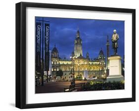 City Chambers, George Sq. Glasgow, Scotland-Doug Pearson-Framed Photographic Print