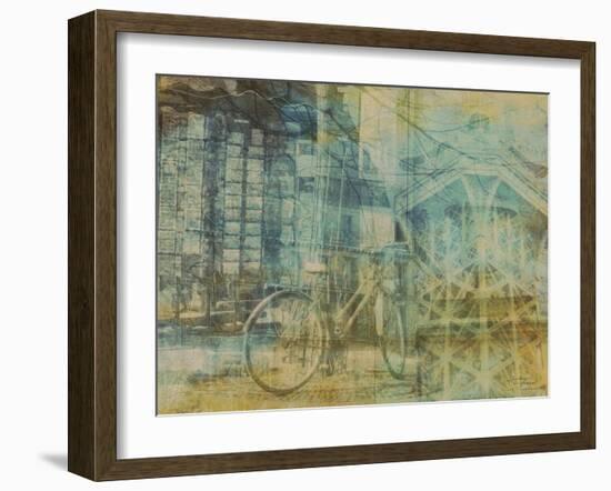 City Collage - Paris 01-Joost Hogervorst-Framed Art Print