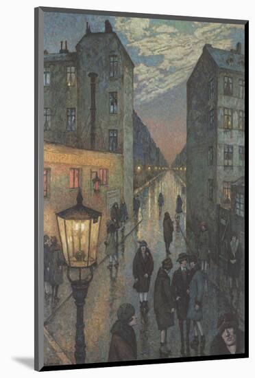 City Corner-Hans Baluschek-Mounted Art Print