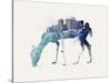 City Deer-Robert Farkas-Stretched Canvas