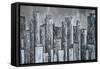 City Eclipse-Gina Ritter-Framed Stretched Canvas