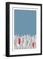 City Fizz Night-Sarah Evans-Framed Premium Giclee Print