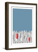 City Fizz Night-Sarah Evans-Framed Giclee Print
