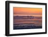 City Fog Dream, Golden Gate, San Francisco Bay Fog Sunset-Vincent James-Framed Photographic Print