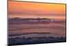 City Fog Dream, Golden Gate, San Francisco Bay Fog Sunset-Vincent James-Mounted Photographic Print
