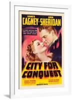 City For Conquest, Ann Sheridan, James Cagney, 1940-null-Framed Art Print