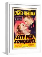 City For Conquest, Ann Sheridan, James Cagney, 1940-null-Framed Art Print