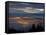 City from Grouse Mountain at Sunset, North Vancouver, Vancouver, Canada-Lawrence Worcester-Framed Stretched Canvas