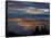 City from Grouse Mountain at Sunset, North Vancouver, Vancouver, Canada-Lawrence Worcester-Framed Stretched Canvas