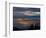 City from Grouse Mountain at Sunset, North Vancouver, Vancouver, Canada-Lawrence Worcester-Framed Photographic Print