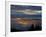 City from Grouse Mountain at Sunset, North Vancouver, Vancouver, Canada-Lawrence Worcester-Framed Photographic Print