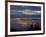 City from Grouse Mountain at Sunset, North Vancouver, Vancouver, Canada-Lawrence Worcester-Framed Photographic Print