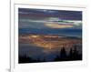 City from Grouse Mountain at Sunset, North Vancouver, Vancouver, Canada-Lawrence Worcester-Framed Photographic Print