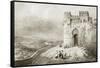 City Gate in Toledo-Jenaro Perez Villaamil-Framed Stretched Canvas