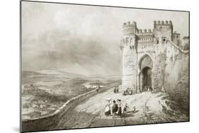 City Gate in Toledo-Jenaro Perez Villaamil-Mounted Art Print