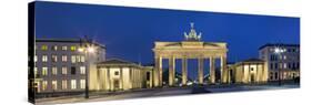 City Gate Lit Up at Night, Brandenburg Gate, Pariser Platz, Berlin, Germany-null-Stretched Canvas