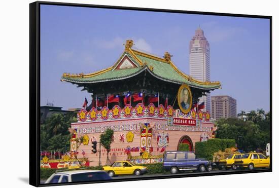 City Gate on Chungshan Road, Taipei, Taiwan-Charles Bowman-Framed Stretched Canvas