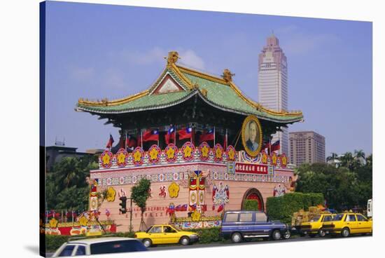 City Gate on Chungshan Road, Taipei, Taiwan-Charles Bowman-Stretched Canvas