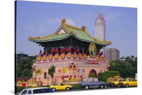 City Gate on Chungshan Road, Taipei, Taiwan-Charles Bowman-Stretched Canvas