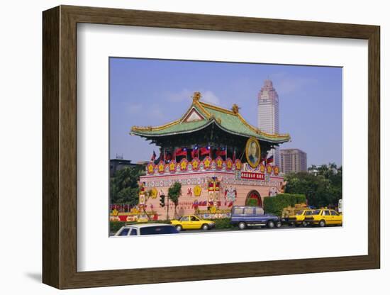 City Gate on Chungshan Road, Taipei, Taiwan-Charles Bowman-Framed Photographic Print