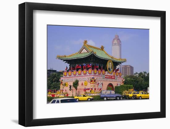 City Gate on Chungshan Road, Taipei, Taiwan-Charles Bowman-Framed Photographic Print